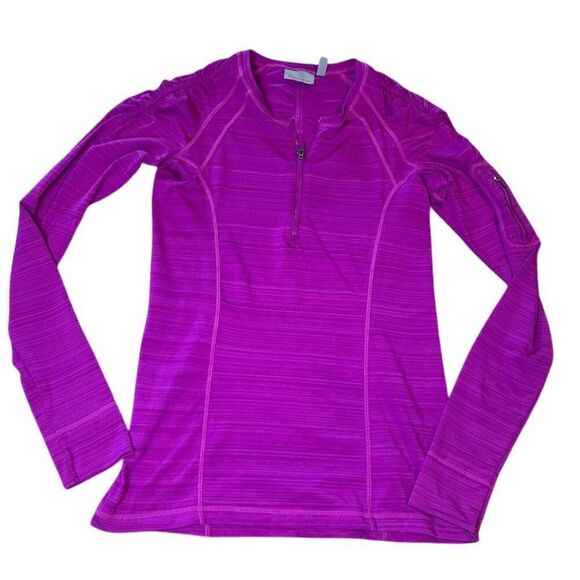 Athleta Tops - Athleta Women's XS Pink 1/4 Zip Long Sleeve Top Activewear